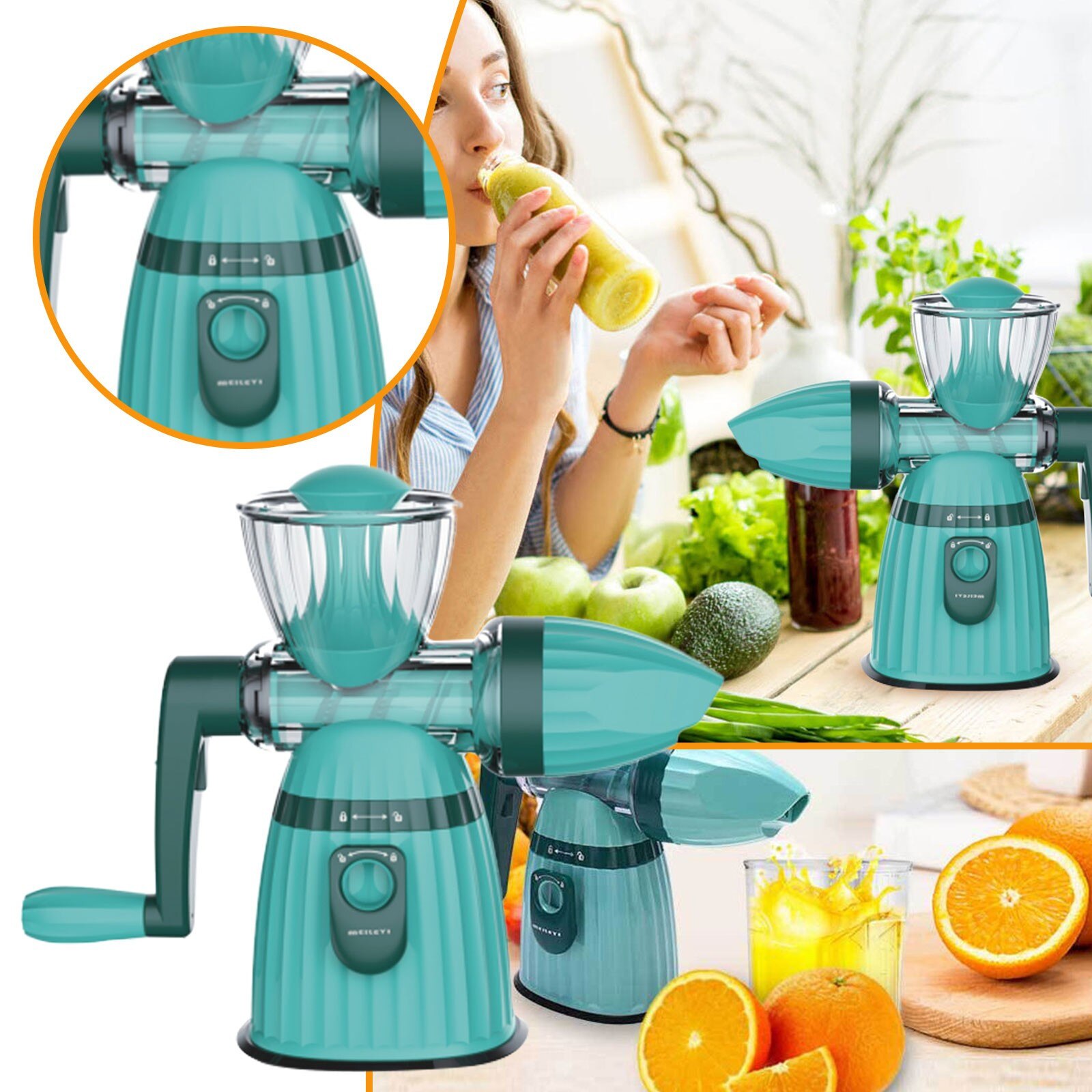 Meileyi+Manual+Juicer+%26+Ice+Cream+Machine+2+in+1